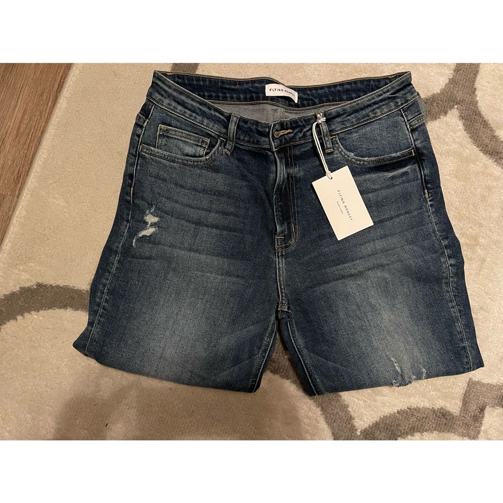 Flying Monkey Distressed jeansJeans Black Label Boyfriend Fit